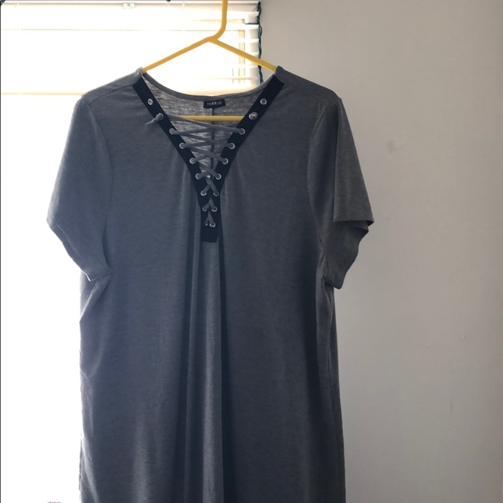A torrid t-shirt dress.